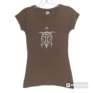 Brown 808 Clothing Company Maui Womens Fitted Tee